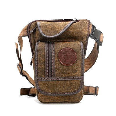 

Multi-functional Canvas Waist Bag Outdoor Sport Fanny Pack Travel Hiking Cycling Riding Leg Bag Thigh Pouch