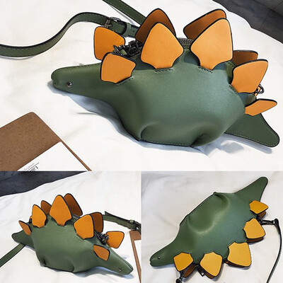 

Creative 3D Chameleon Cartoon Handbags Chic Funny Dinosaur Animal Messenger Bags Panelled Shoulder Crossbody Bags