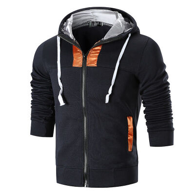 

Fashion Men Zip Up Hoodie Cotton Blend Full Hooded Pocket Sweatshirt Soft Tops