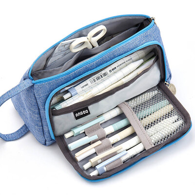 

Pencil CaseCosmetic Large Capacity Bag Creative Pen Simple College Student Wallet Case Storage Pouch Bag