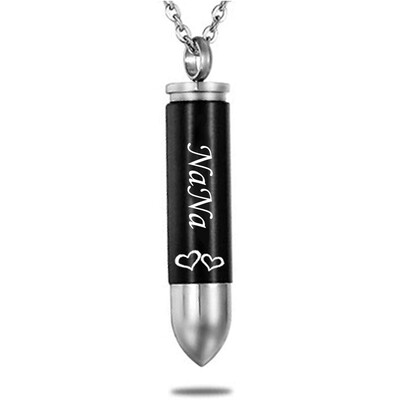 

NecklacePerfume Bottle Necklace Wholesale Mens Pendant Stainless Steel Bullet Necklace