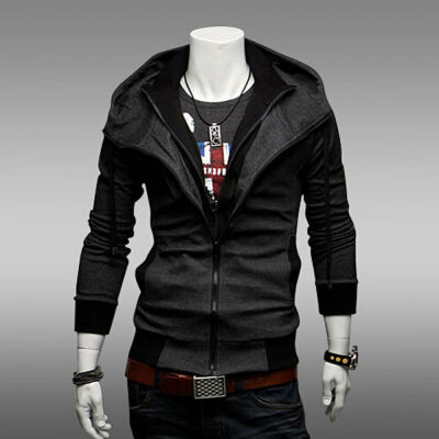 

Winter Mens Hoodie Warm Hooded Sweatshirt Coat Jacket Outwear Sweater Slim Tops