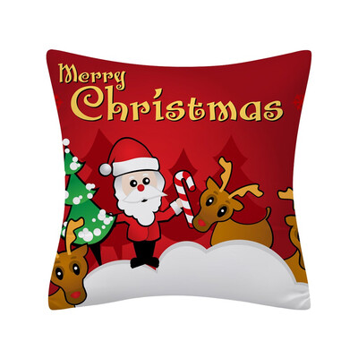 

〖Follure〗Christmas Pillow Case Glitter Polyester Sofa Throw Cushion Cover Home Decor