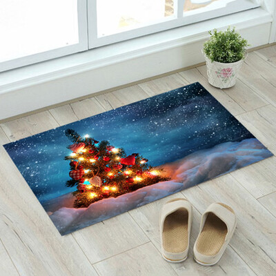 

Merry Christmas Door Mat Santa Claus Flannel Outdoor Carpet Christmas Decorations For Home Xmas Party Favors New Year