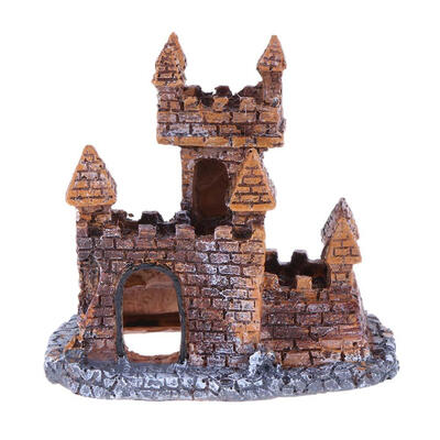 

Aquarium Decoration Resin Castle Landscaping for Fish Tank Cave Ornaments
