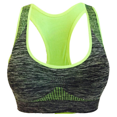 

Toponeto Women Seamless Sports Bra High Impact Pocket Yoga Bra Zero-binding Underwear