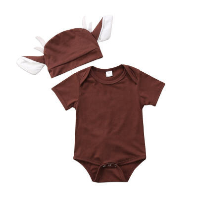 

Baby Boy And Girl Deer Jumpsuit New Fashion Tight Clothes Dress Clothes Christmas Gift