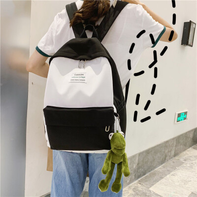 

INS schoolbag for girls in Korean version of senior high school students Simple Baitasen junior high school students young&fr