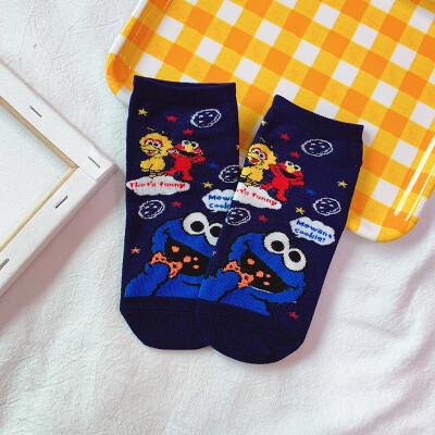 

Women Cute Cotton Socks Cartoon Print All Seasons Low Cut Socks Female Comfortable Socks