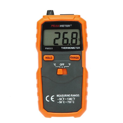 

PEAKMETER PM6501 LCD Screen -50℃ 750℃ -58℉1382℉ K Type Data Hold Digital Thermometer