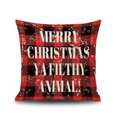 

〖Follure〗New Christmas Cotton Linen Pillow Case Sofa Cushion Cover Home Decor