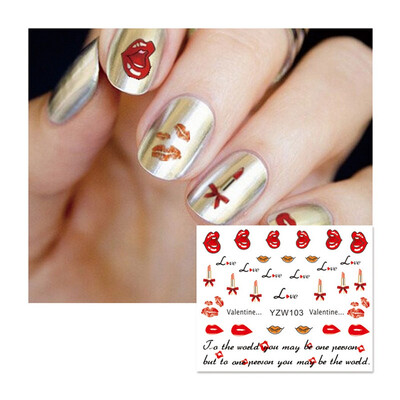 

〖Follure〗Water Decals Nail Art Transfer Stickers Big Sheet Manicure Decoration