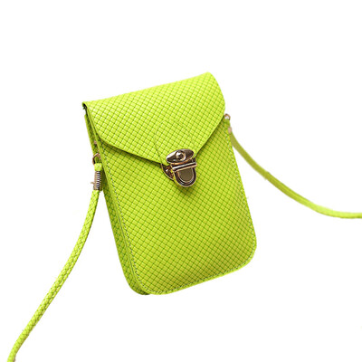

Fashion Preppy Style Women Mini Bag Cell Phone Bag PU Leather Plaid Purse Messenger Bag Shoulder Bag Women purses