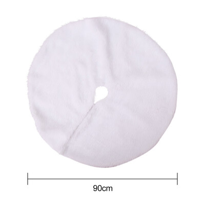 

Christmas Tree Skirts White Faux Fur XMAS Tree Decoration Merry Christmas Supplies New Year Home Outdoor Decor