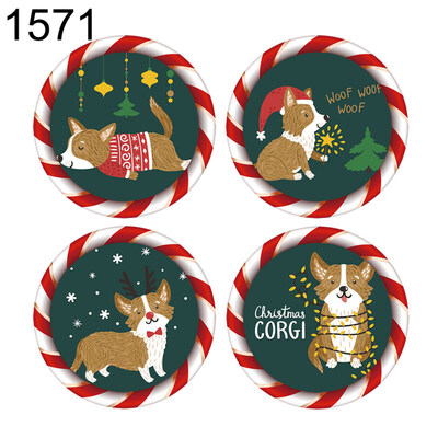 

4Pcs Christmas Santa Gift Box Snow Cabin DIY Window Decal Decor Wall Stickers