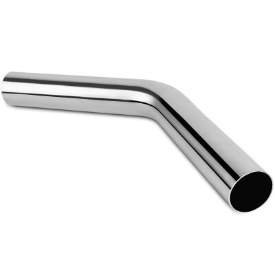 

25" IneltOutlet Exhaust Pipe 45 Degree Bend 2FT Connection Tubing Polished SS