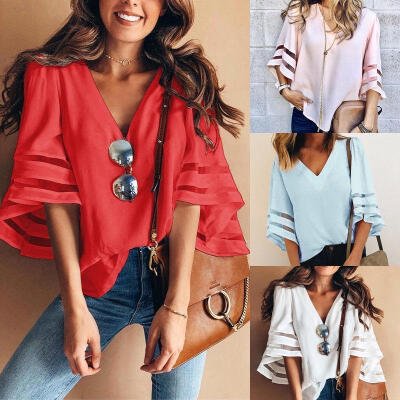 

Women Casual Loose Shawl Kimono Cardigan Chiffon Coat Jacket Blouse