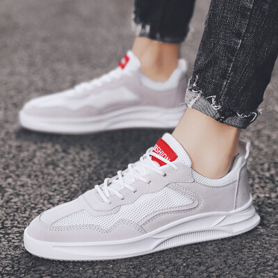 

2019 new summer sports&leisure shoes mens wild white tide shoes breathable mesh Korean fashion mens shoes