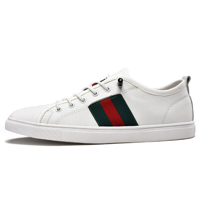

Summer leather white shoes MY STYLE flat simple shoes mens shoes