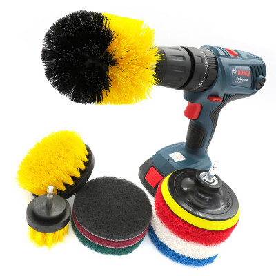 

Cleaning Drill Brush Scouring Pads Power Scrubber Backer Attachment Tools Set