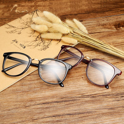 

Round Frame Eyeglasses Metal Arrow Uv400 Lens Eyewear