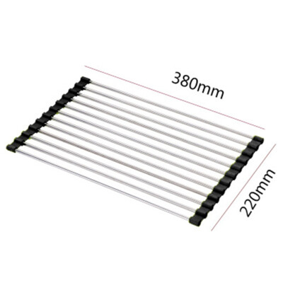 

Dish Rack Roll Up Dish Drying Rack Dish Drainer Over the Sink Drying Rack Folding Sink Rack