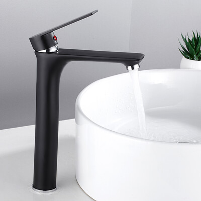 

Badarmatur Hoch Waschtischarmatur Wasserhahn Mischbatterie Einhebelmischer Chrom