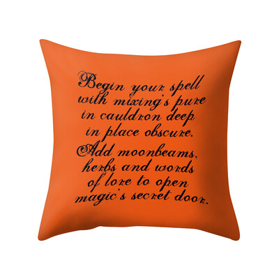 

〖Follure〗Halloween Pillowcase Polyester Sofa Car Seat Cover Home Decoration 45 X 45CM