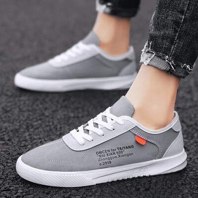 

Shoe mens tide shoes Joker breathable youth shoes new summer contrast stitching canvas shoes men