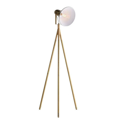 

Simple Modern Retro Tripod Vertical Floor Lamp with Light Source