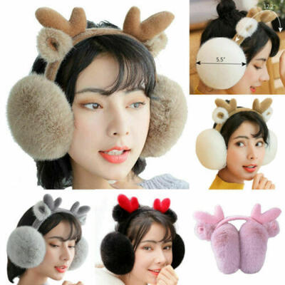 

Women Girls Faux Fur Plush Winter Earmuffs Earwarmers Ear Muffs Earlap Warmer US