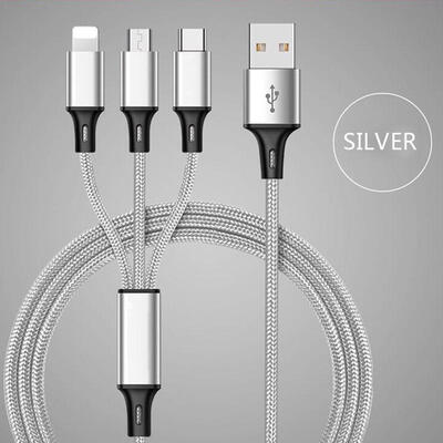 

USB Cable For IPhone 7 6 6s 5 5s Se Charging Charger Type C Micro USB Cable For Android 3 In 1 2 In 1 Mobile Phone Cable