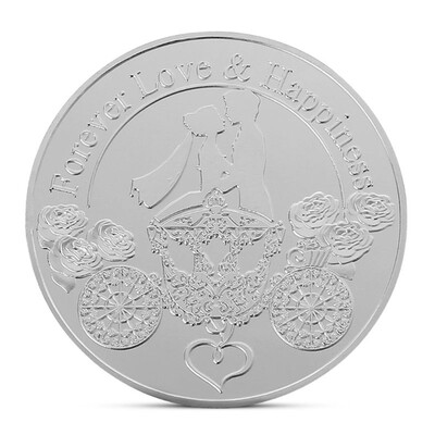 

Fashion Gold Silver Love Commemorative Coins Wedding Decoration Valentine Gift I Love You Tourist Souvenir