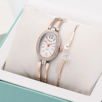 

RM Light Luxury Lady Temperament Watch Bracelet Set Chain Watch Birthday Gift