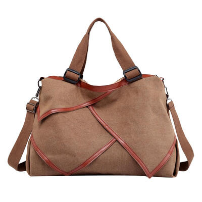 

Irregular Big Capacity Women Shoulder Messenger Handbag Canvas Travel Totes