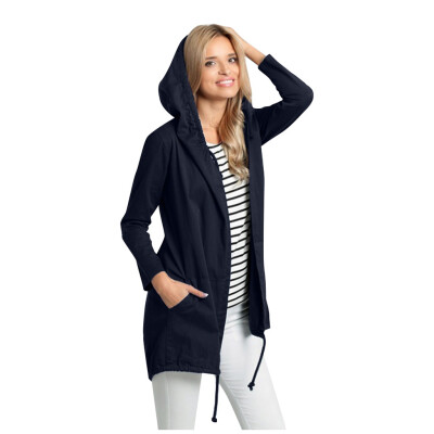 

Toponeto Fashion Women Autumn Casual Solid Full Sleeve Waterproof Pocket Hooded Coat