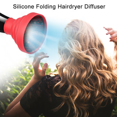 

Greensen Hair color care Silicone Folding Hairdryer Diffuser for Most Hair Dryer Blowers makeup styling