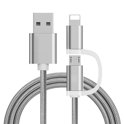 

The Two-In-One Charging Durable&Fast Charging Cable For iPhone Android