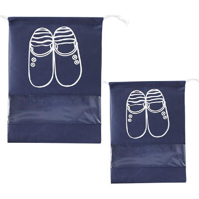 

10Pcs Shoes Storage Bag Non-Woven Drawstring Dustproof Waterproof 2 Sizes Travel Portable Organizer Storage