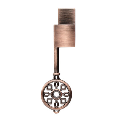 

64GB USB Drive Waterproof USB Flash Drive Key-shaped U Disk Memory Stick Storage Device Rose Gold