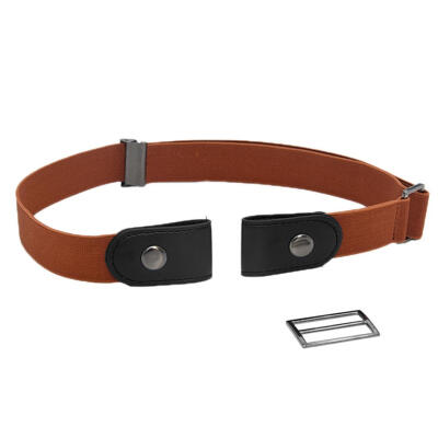 

Women Invisible Buckle Free Faux Leather Elastic Waistband Belt for Jeans Pants