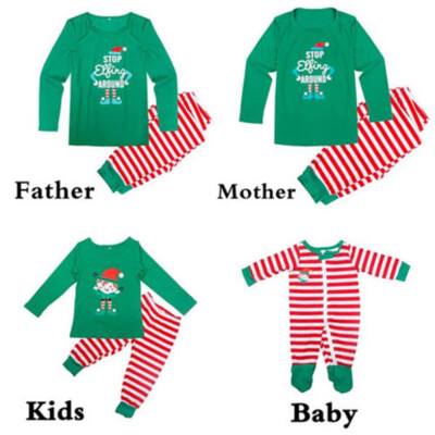 

Family Matching Adult Women Kids Christmas Pyjamas Nightwear Pajamas PJs Sets