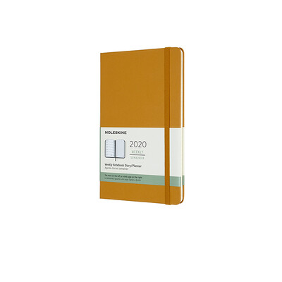 

MOLESKINE 2020 12 months Hard Face Weekly Notepad Schedule Hand Pocket Pocket Type Large Large Ginger - Large Weekly Book 8387