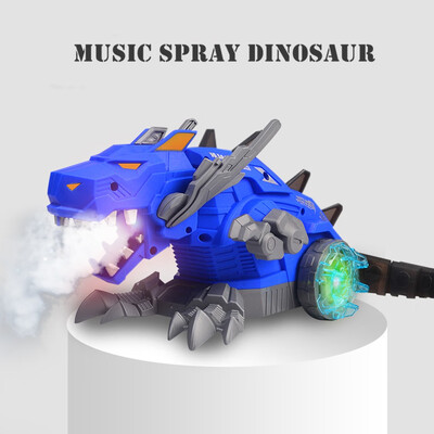 

Tailored Electric Mechanical Spray Dinosaur Light Music Walking Smart Robot Toys Kid Gift
