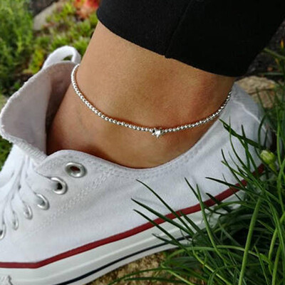 

Europe&the United States simple anklet fashion popular beaded anklet retro fashion anklet five-pointed star anklet