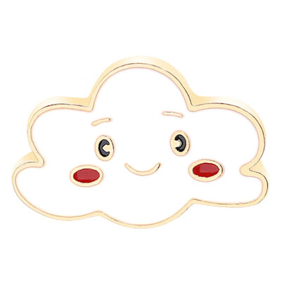 

Hot Lovely Summer Holiday Sun Moon Rainbow Cloud Brooch Kawaii Badge Cute Gift