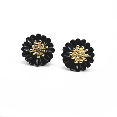 

E0119 Fashion Earring Set Cute Sunflower Stud Earring Sets For Women 4 PairsSet Flower Stud Earring Gift Wholesale Droshipping