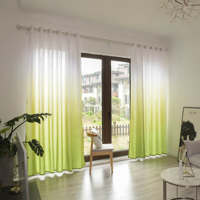 

Gobestart Leaves Sheer Curtain Tulle Window Treatment Voile Drape Valance 1 Panel Fabric