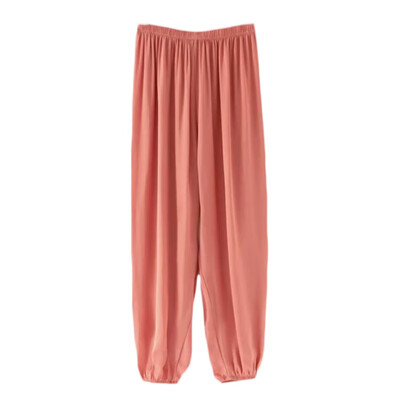 

Women 2019 Spring Summer New Vertical Pants High Waist Loose Thin Ice Silk Sunscreen Wide Leg Pants