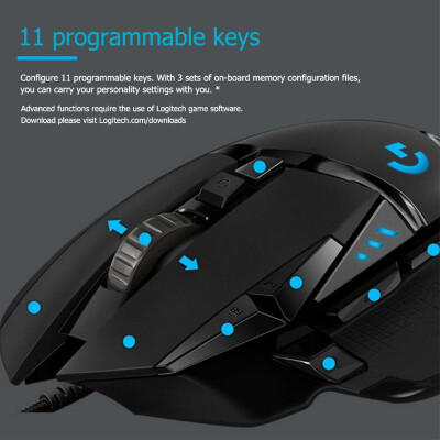 

Logitech G502 Hero Gaming Mouse Programmable 16000DPI RGB Backlight Mouse